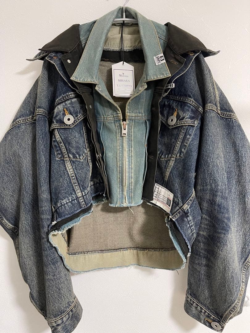 ミハラヤスヒロ Triple Layered Denim Jacket