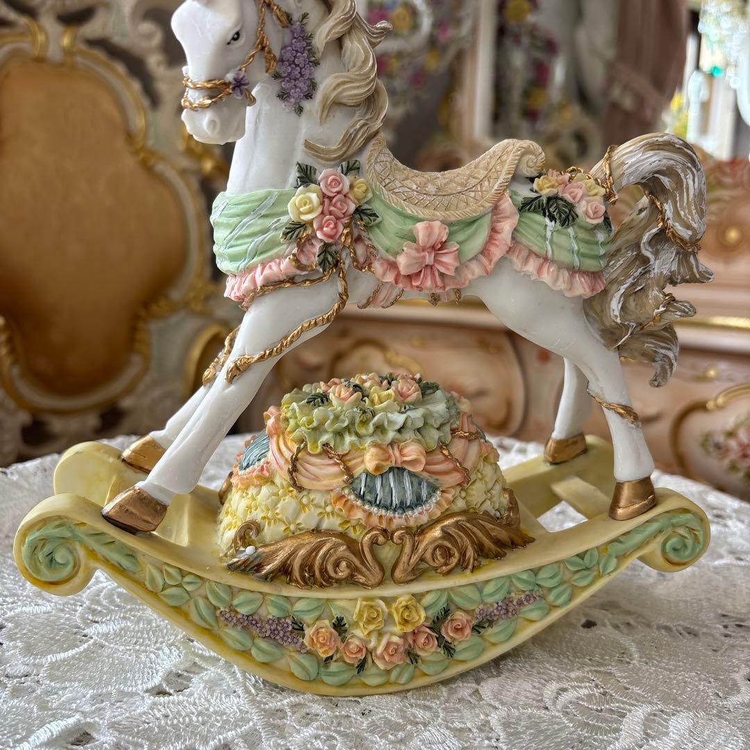 トロイの木馬オルゴール 置物