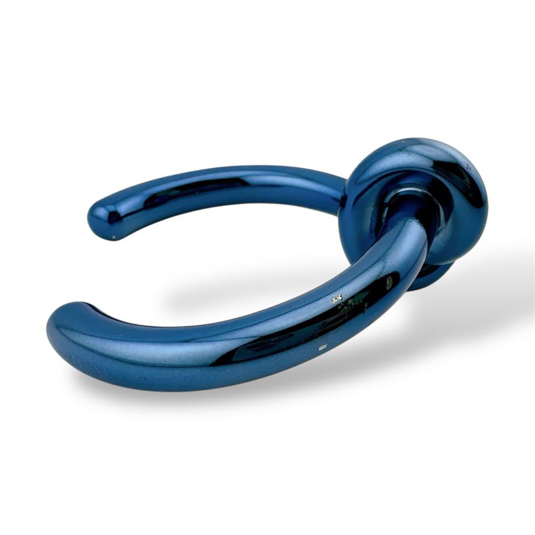 激レア◇セリーヌ メタリックブルー ノットエクストラ ブレスレット バングル