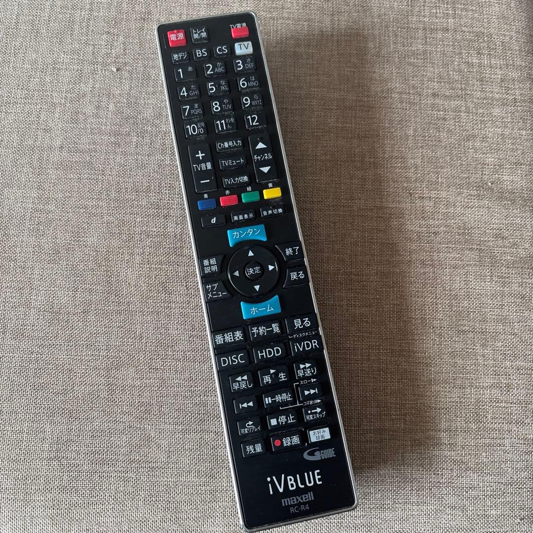 maxell ブルーレイ／iVDRレコーダー　リモコン　RC-R4