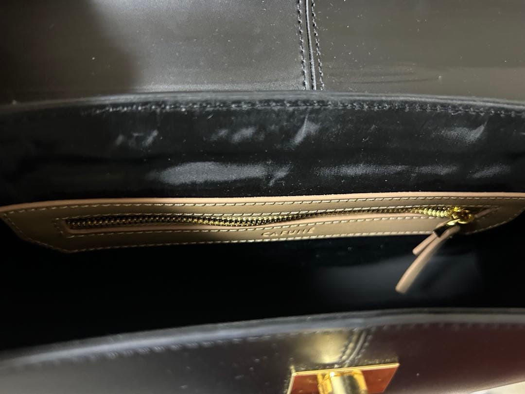 【ショーン】美品カフネ　スタンスバッグ　ブラック