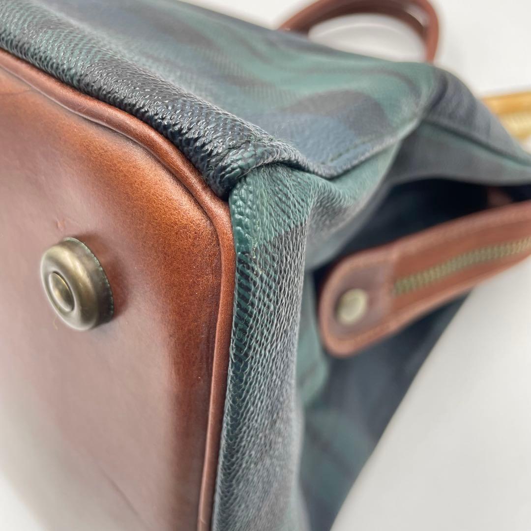 90s POLO RALPH LAURE ボストンバック　チェック柄