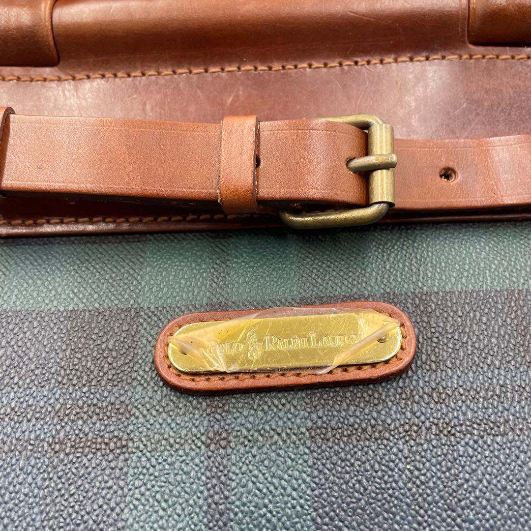 90s POLO RALPH LAURE ボストンバック　チェック柄