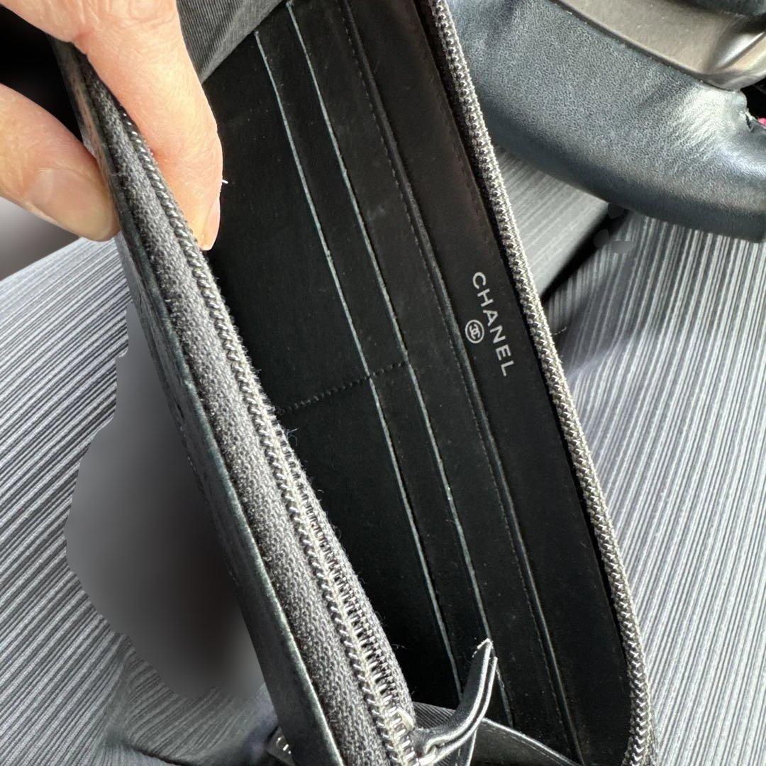 シャネル CHANEL ココマーク ラウンドファスナー 長財布