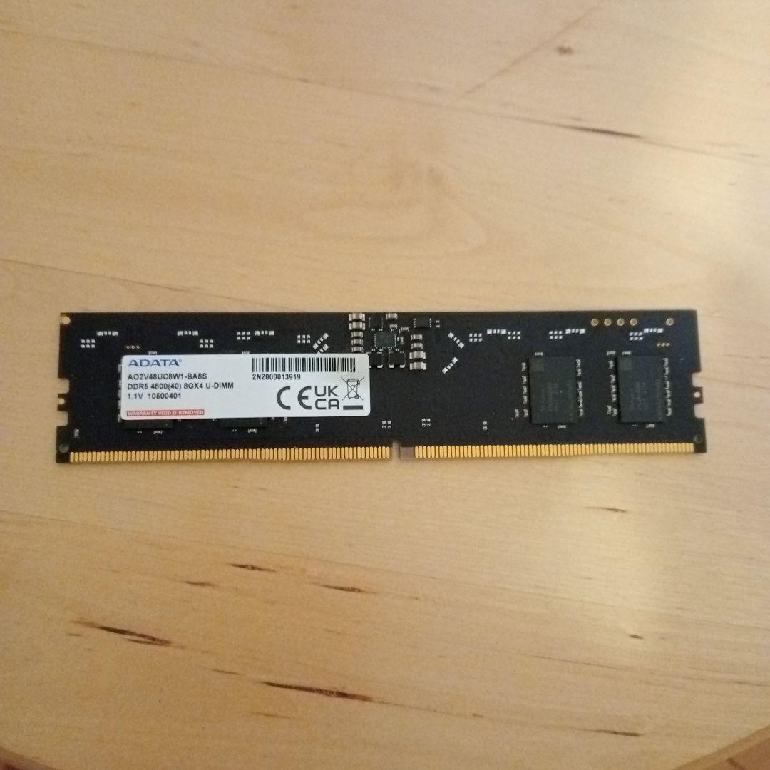 ADATA DDR5- 4800 8GB 1.1V メモリ