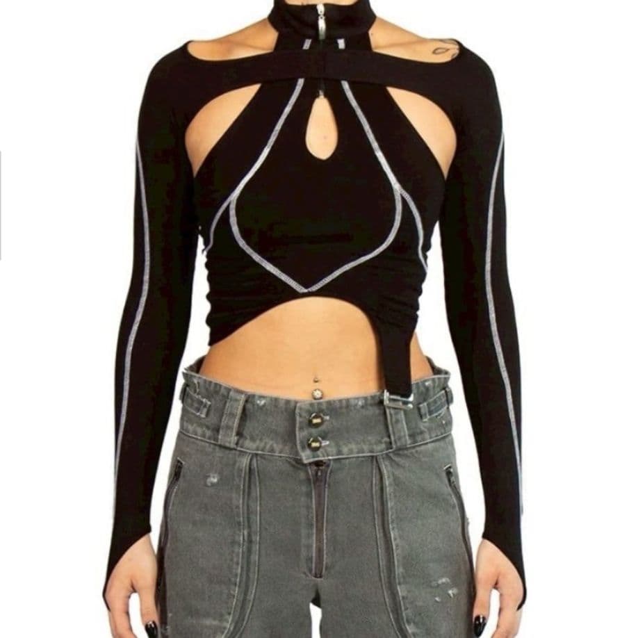 Blind Mind Studios カットアウトクロップドトップ 470