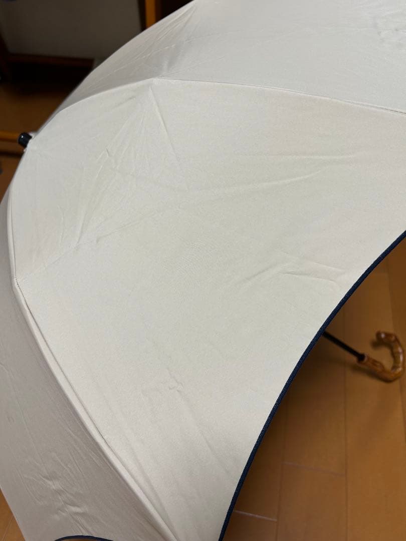 芦屋ロサブラン　二段折りショート　シャンパンベージュ×ネイビー　三越伊勢丹限定品