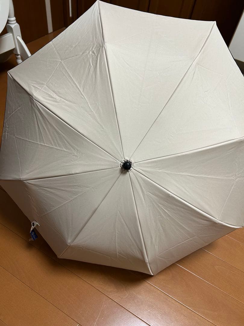 芦屋ロサブラン　二段折りショート　シャンパンベージュ×ネイビー　三越伊勢丹限定品