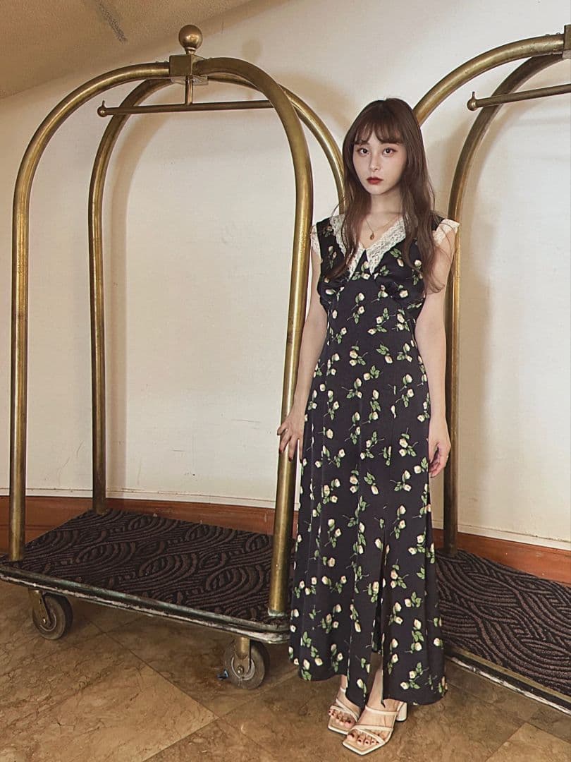 ワンピース PUI THE ROMANTIC DRESS BLACK