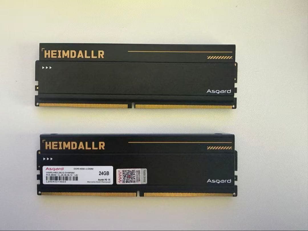 AsgardDDR5 メモリ 48GB（24GB×2 6000MHzC28セット