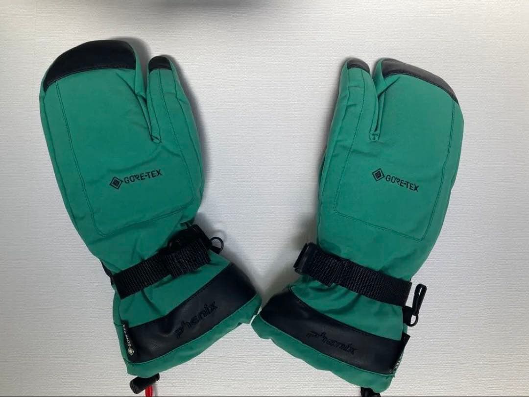 GORE-TEX 3フィンガーグローブ　グリーン　メンズS 未使用品