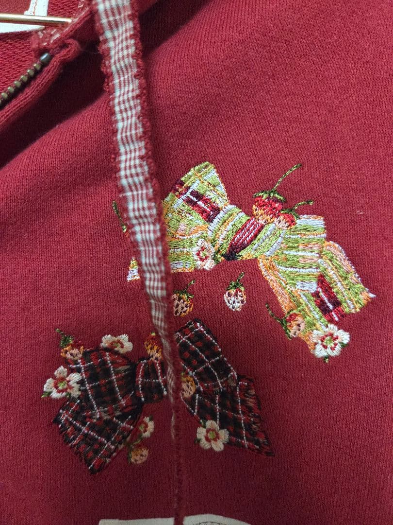 PPINKHOUSE リボン刺繍バックプリントパーカー 新品未使用・即購入️⭕️