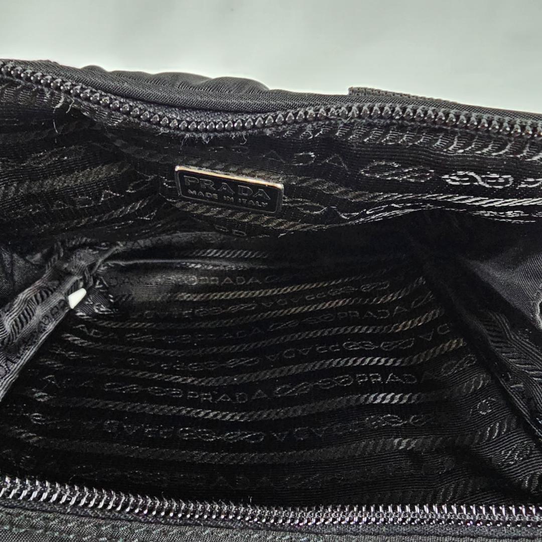 【希少】PRADA 3WAYバッグ 黒 テスート ナイロン 三角ロゴ