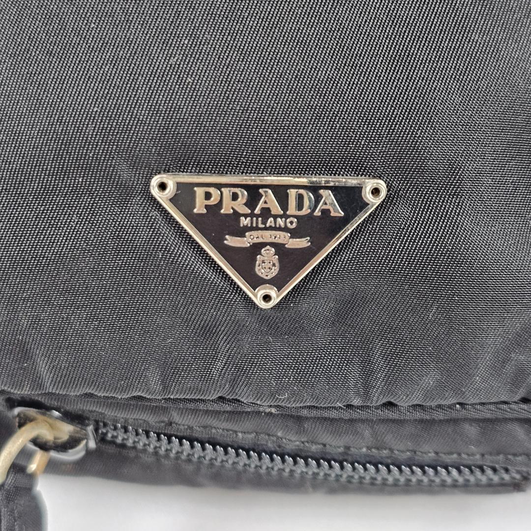 【希少】PRADA 3WAYバッグ 黒 テスート ナイロン 三角ロゴ