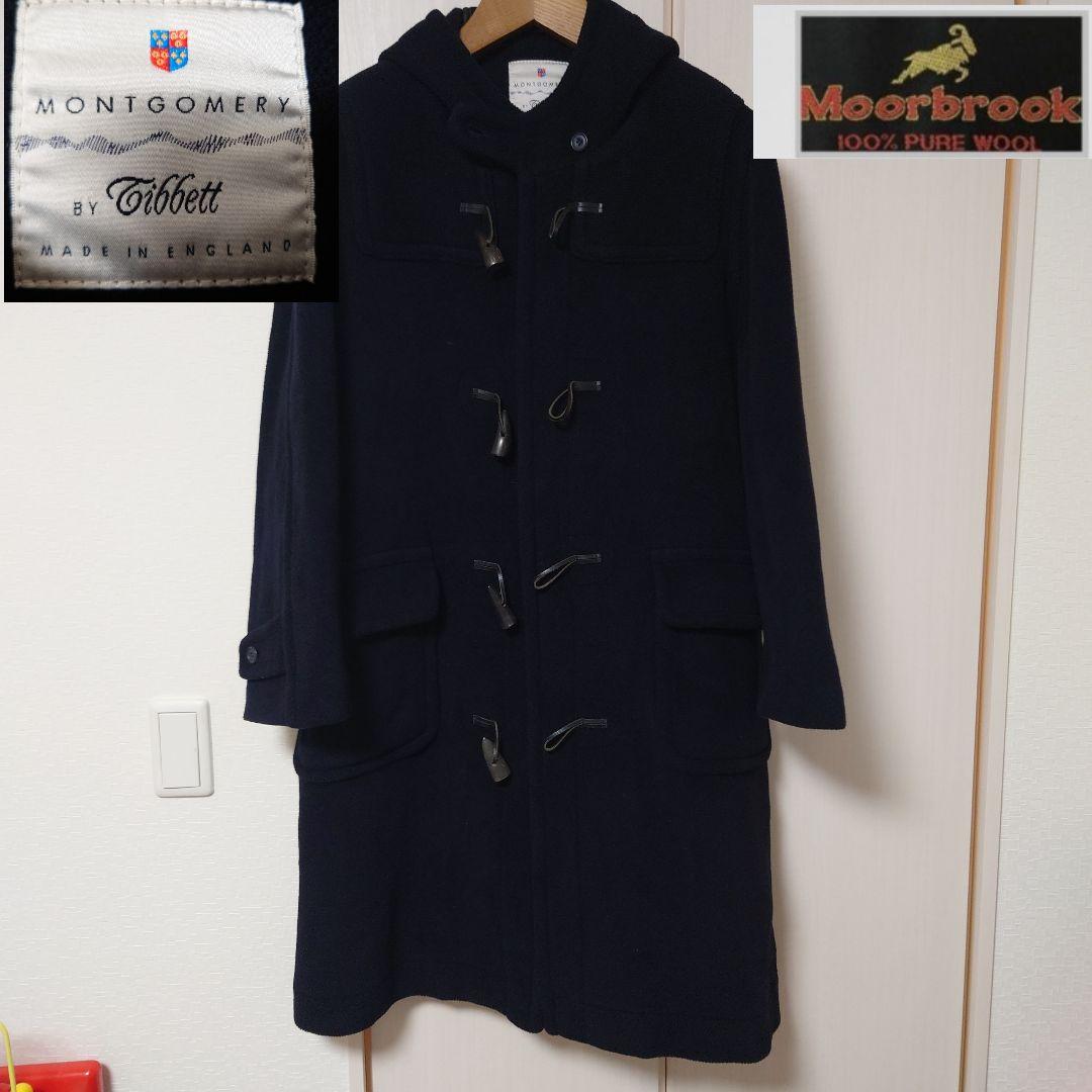 チベット社 ムーアブルックカットパイル ダッフルコート 濃紺（黒に近い）38