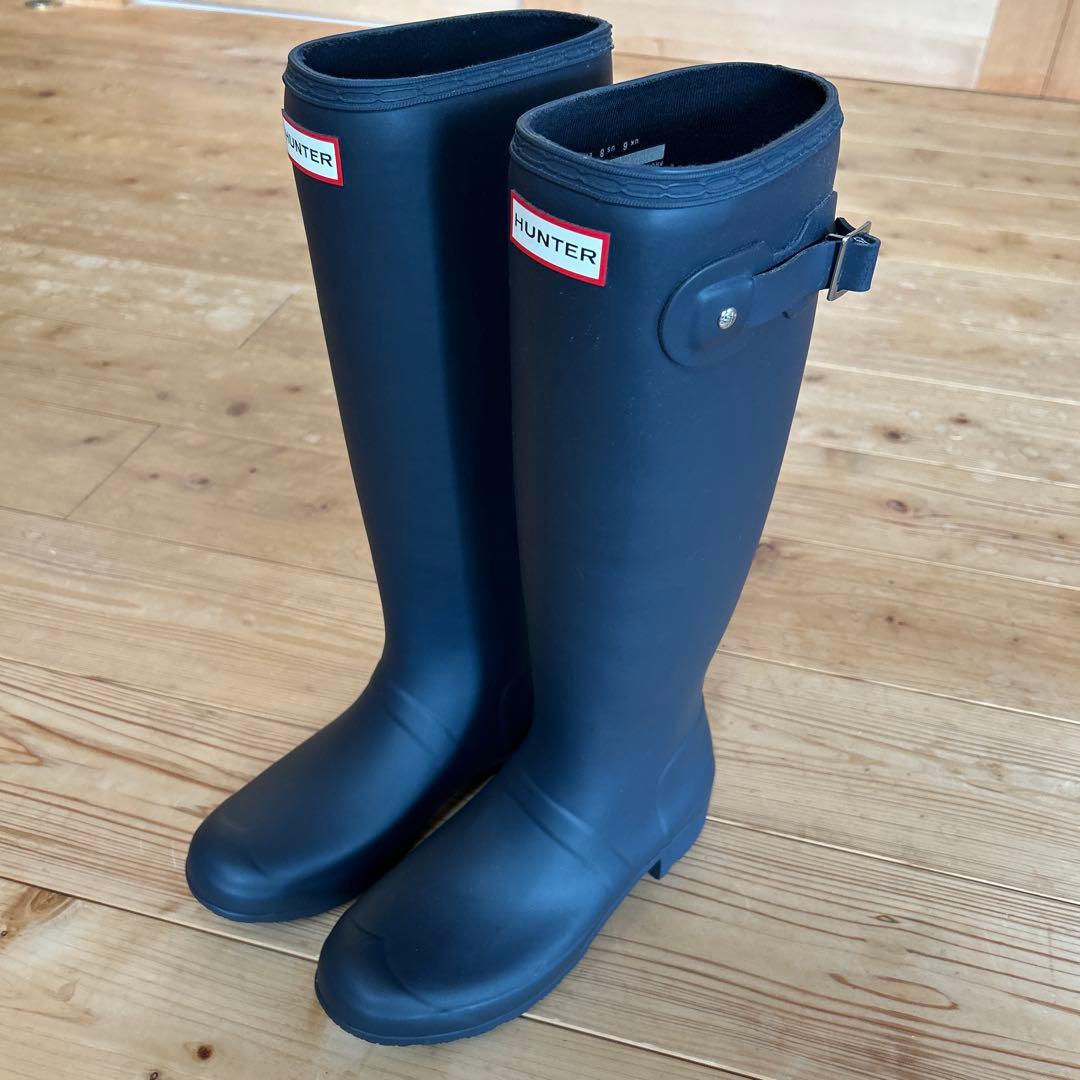 HUNTER ブラック 長靴 UK6 US8 EU39 25cm