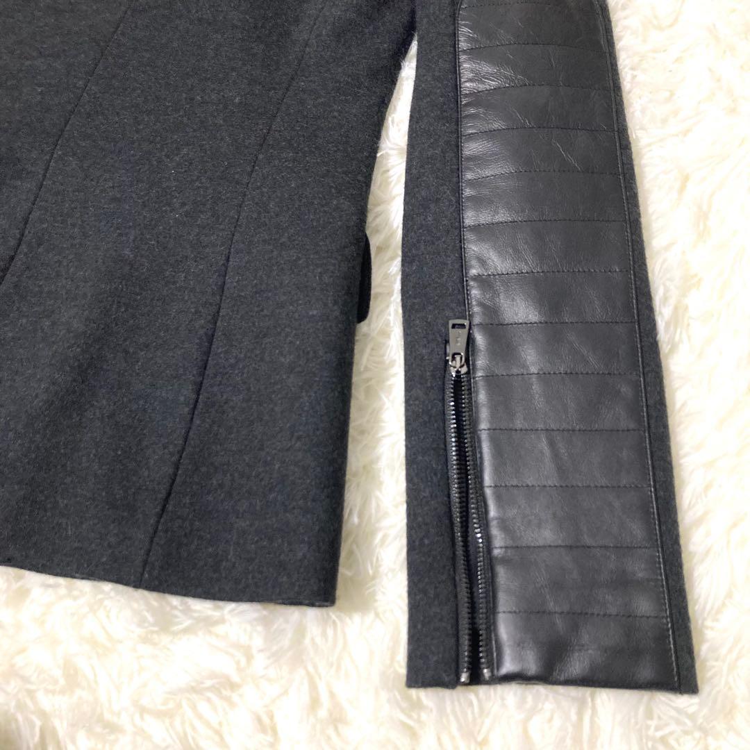 美品✨ラルフローレン テーラードジャケット 袖レザーパッチ ブラック S相当