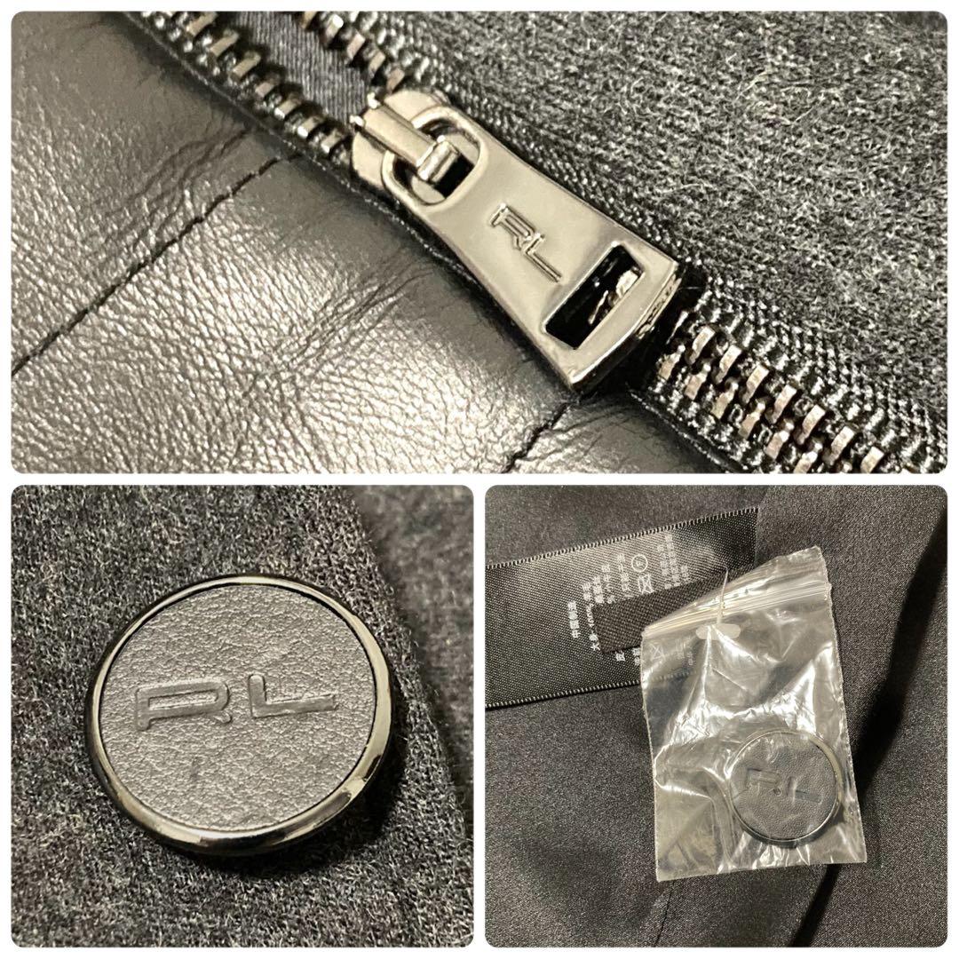 美品✨ラルフローレン テーラードジャケット 袖レザーパッチ ブラック S相当