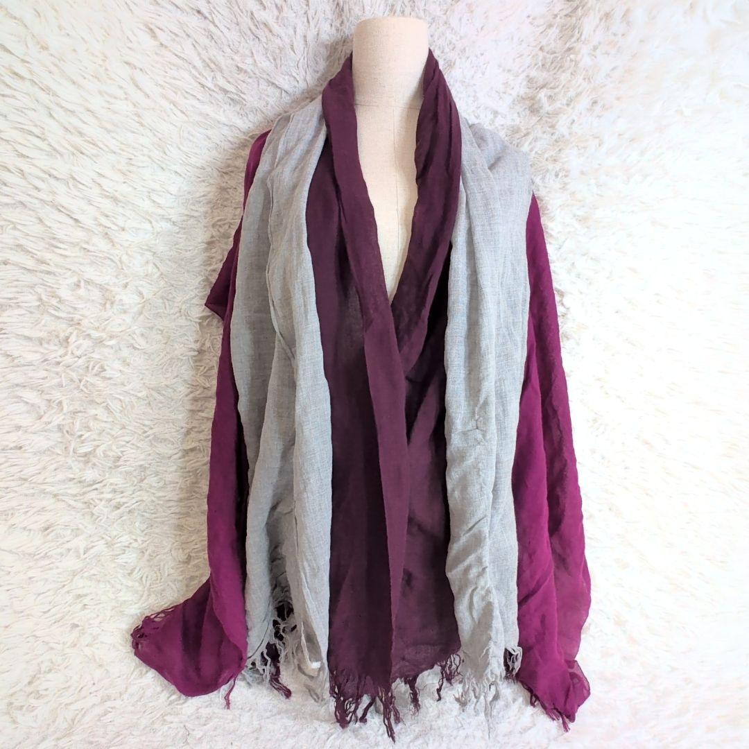 希少✨️ワイズ ヨウジヤマモト 3色使い大判ストール ユニセックス