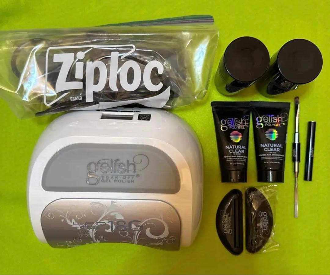 GELISH LEDライト+GELISHポリジェル他