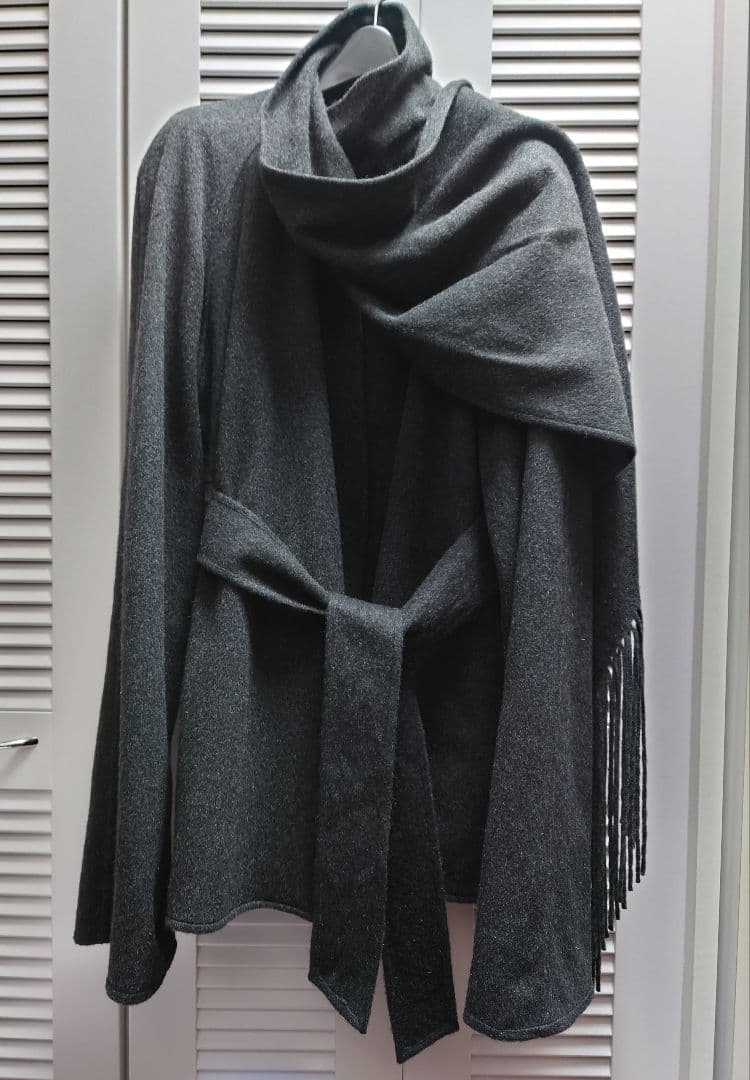 HERMES エルメス マルジェラ ストール付きコート