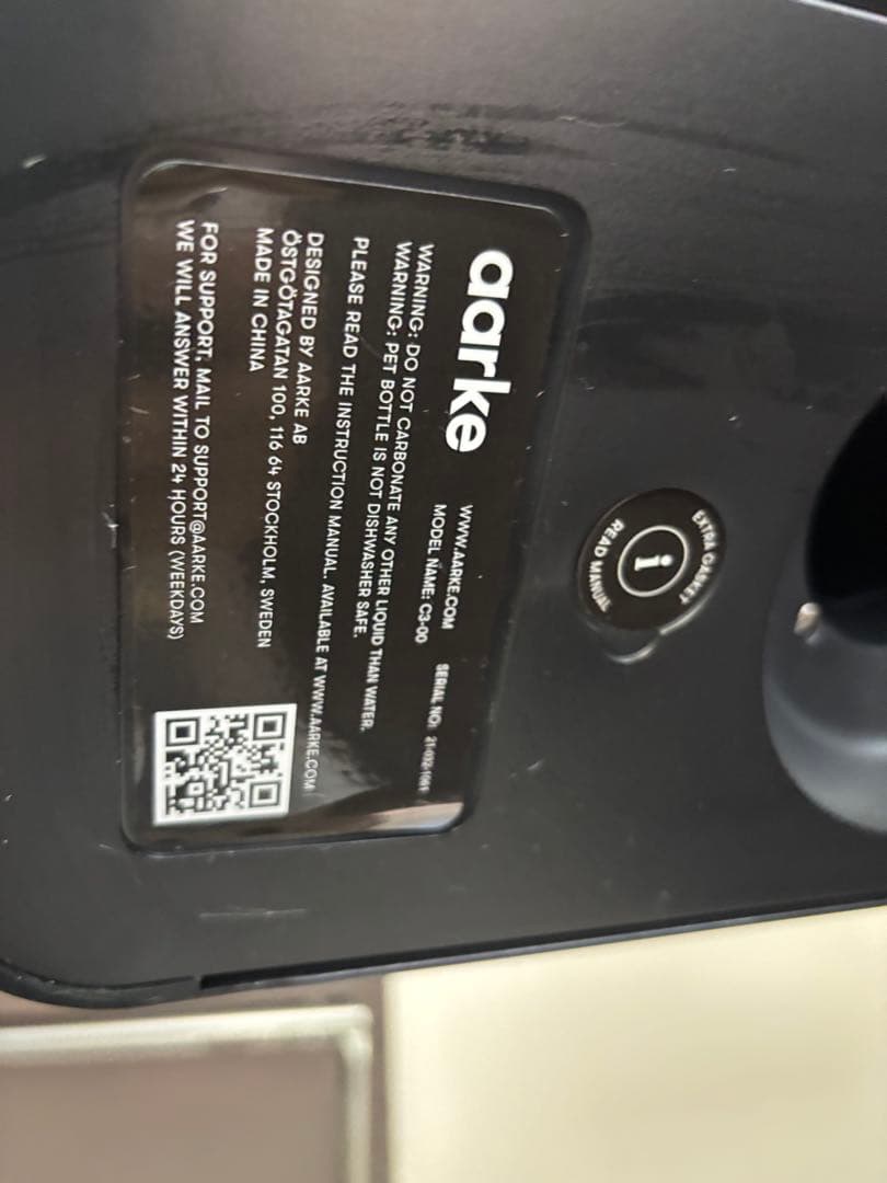 aarke carbonaror 3 炭酸水メーカー ブラック