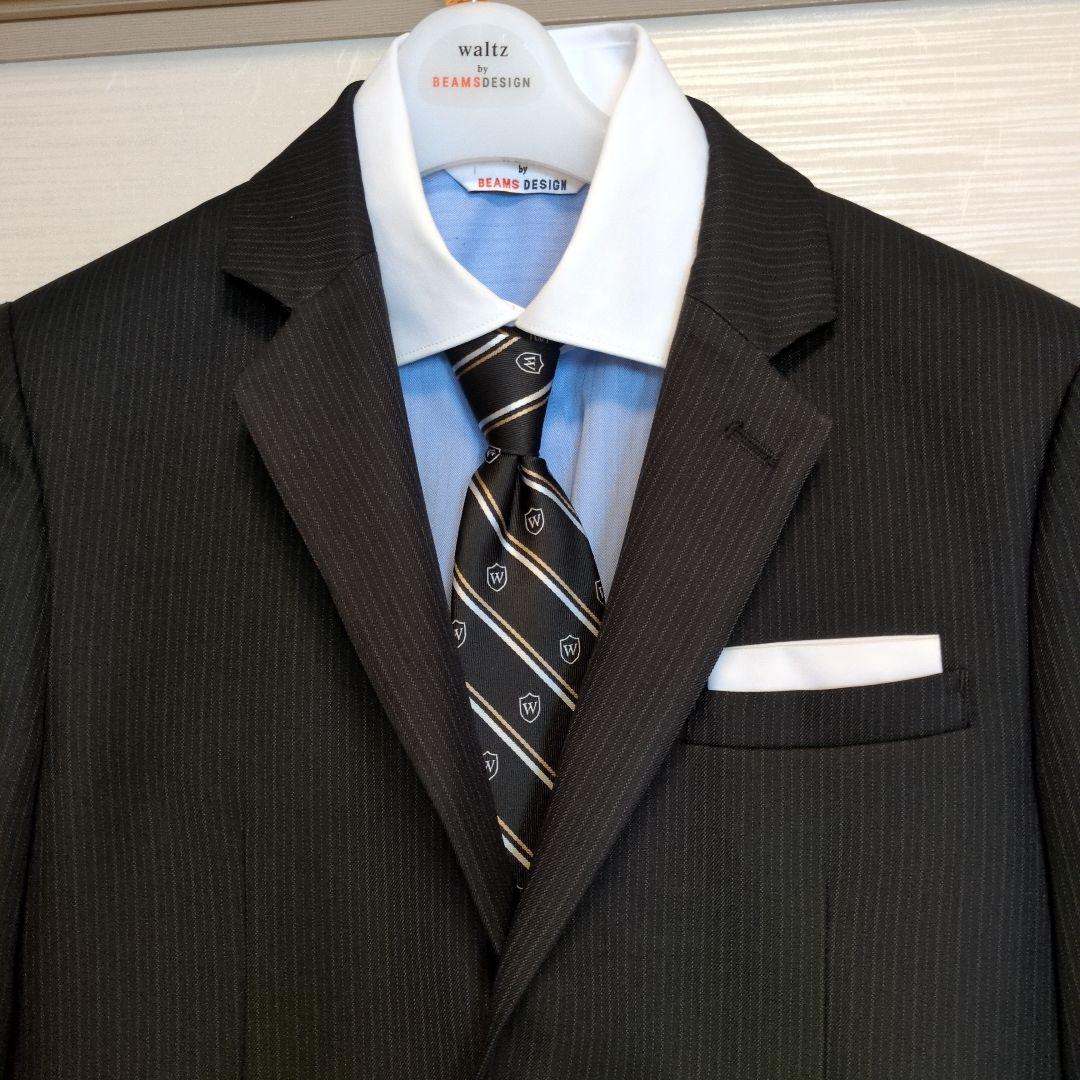 BEAMS waltz ブラックストライプ フォーマルスーツ