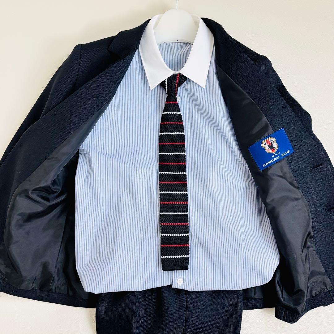 2638【未使用品】ショパン 日本代表コラボ 130cm 上下セット ネイビー