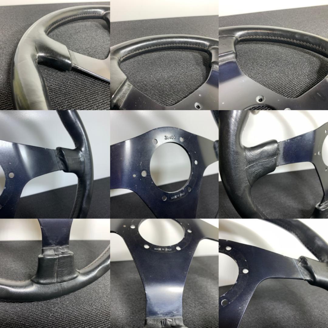 ナルディ ガラ3 レザーステアリング 36φ新品ホーンボタン・ネジ付