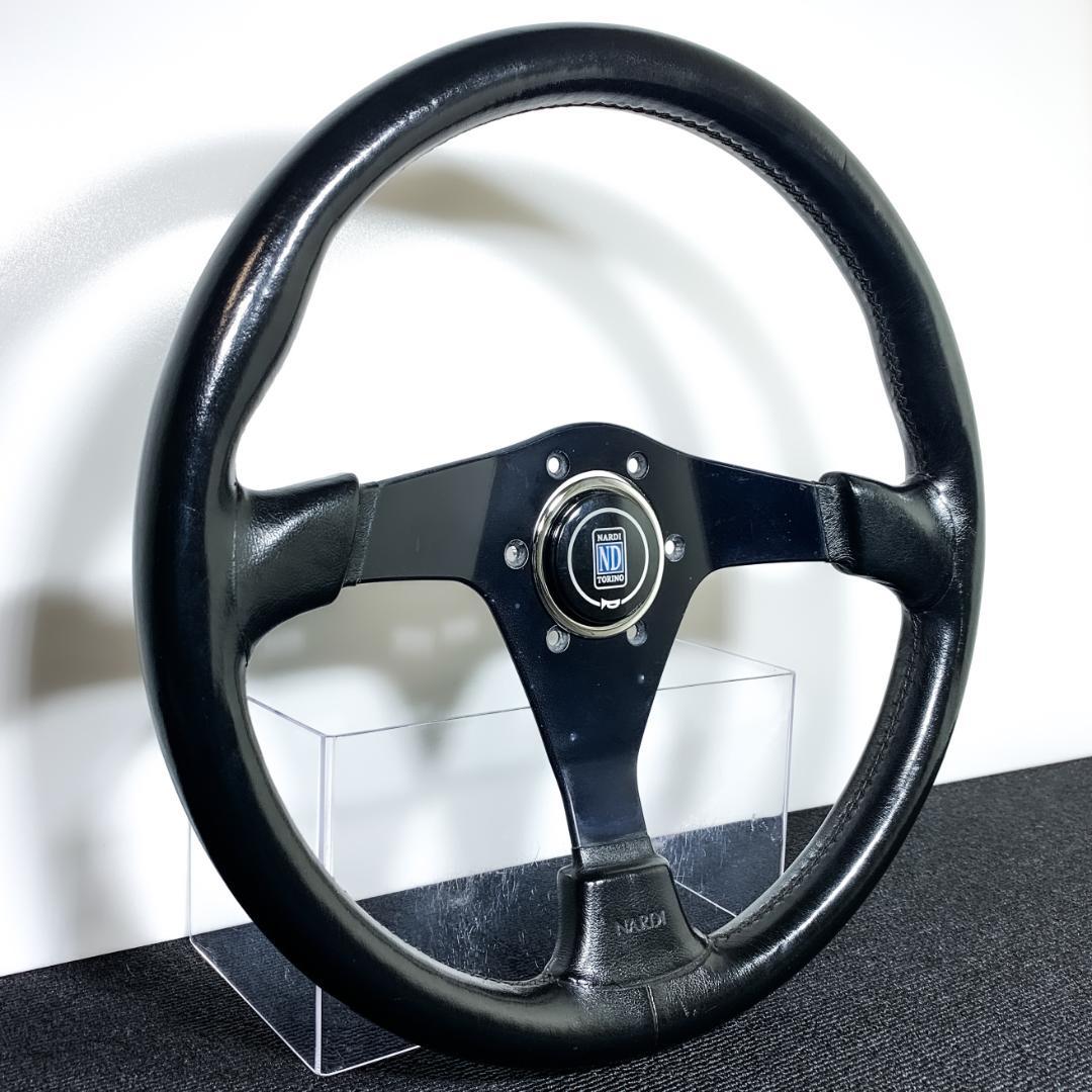ナルディ ガラ3 レザーステアリング 36φ新品ホーンボタン・ネジ付