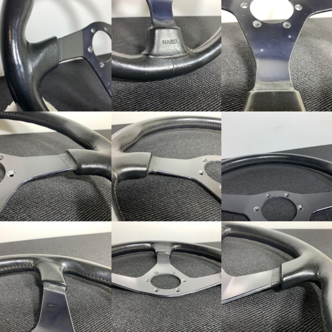 ナルディ ガラ3 レザーステアリング 36φ新品ホーンボタン・ネジ付