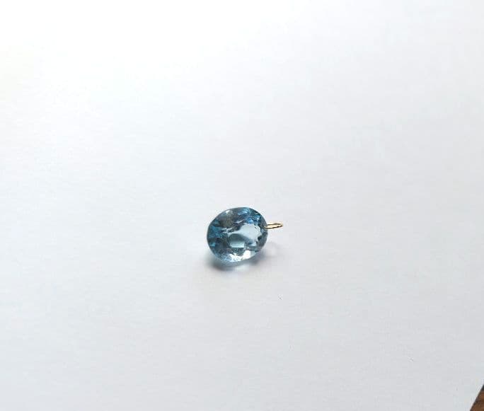 ARTIDA OUD eden K10YG オーバルスイスブルートパーズチャーム