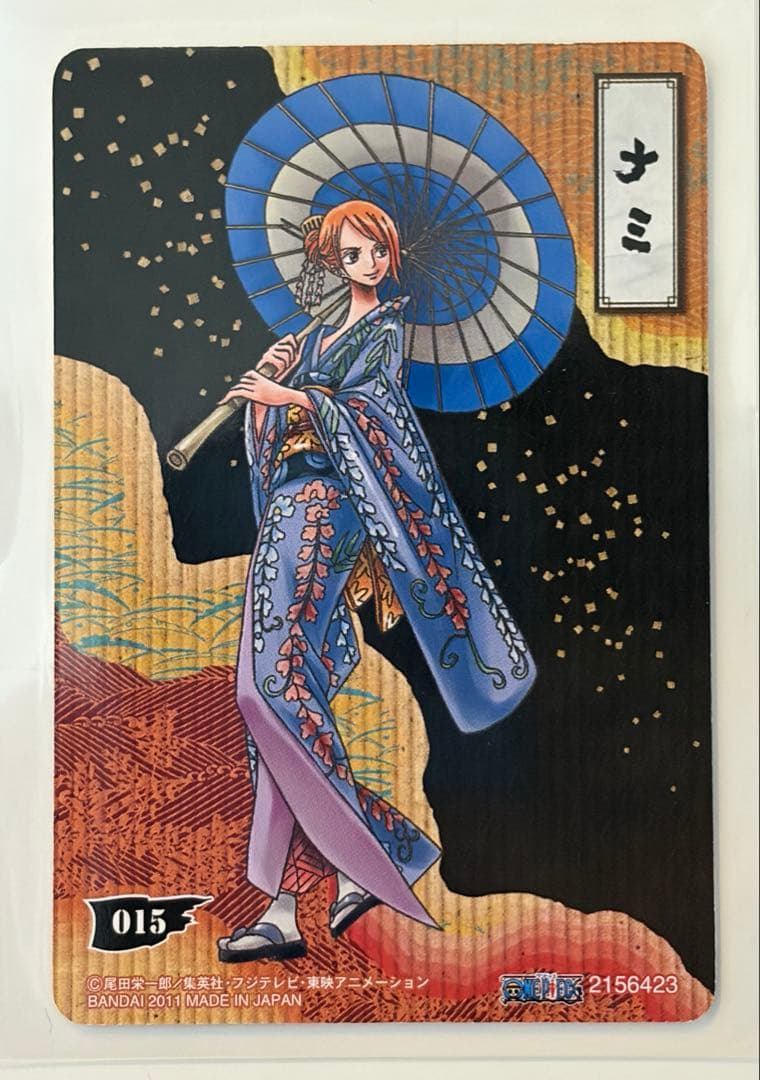 希少)ワンピース　ナミ　和装　カード