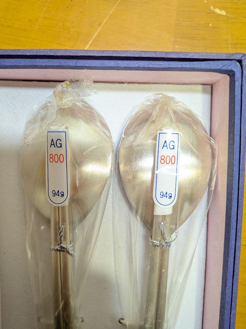 韓国　銀800　スプーン　お箸セット　ペア　未使用