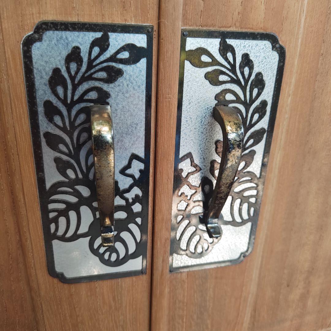 昭和レトロ☆高級 総桐箪笥 飾り金具 和箪笥 着物箪笥☆2分割 当時物