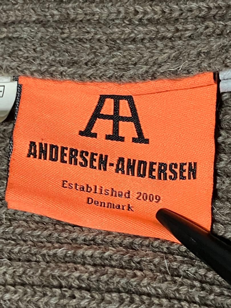 【状態〇/イタリア製】ANDERSEN-ANDERSEN 5Gニット トープ M