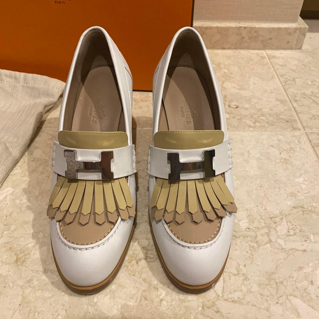 【正規品】HERMES エルメス エリゼローファー 35 モカシン　ロワイヤル