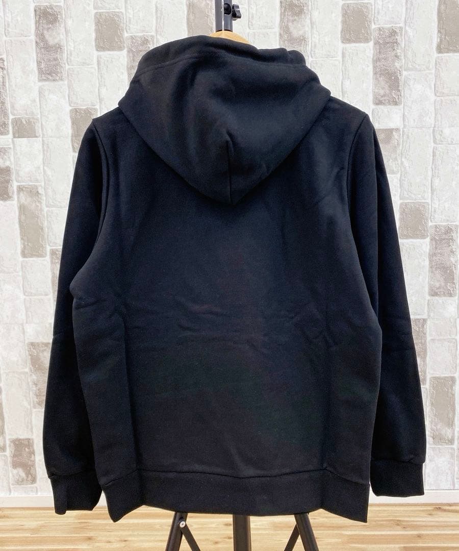 新品【DIESEL】裏起毛ロゴパーカー XS レディースM相当 ブラック