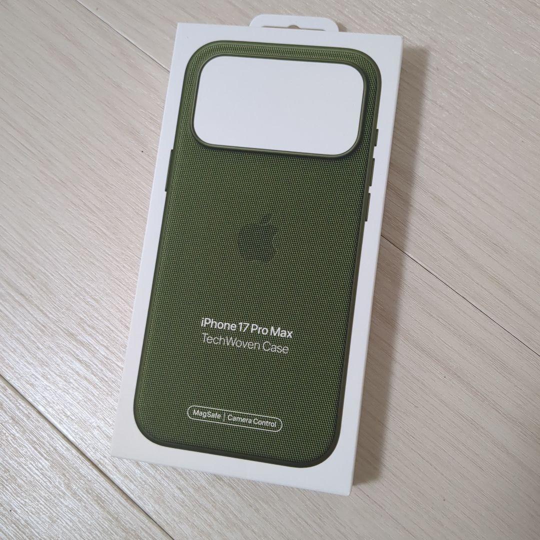 【新品】純正 テックウーブンケース グリーン iPhone 17 Pro Max