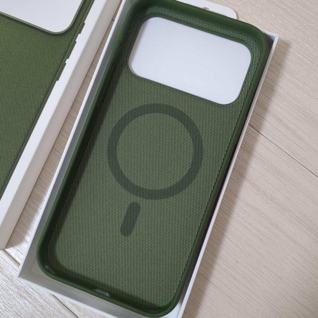 【新品】純正 テックウーブンケース グリーン iPhone 17 Pro Max