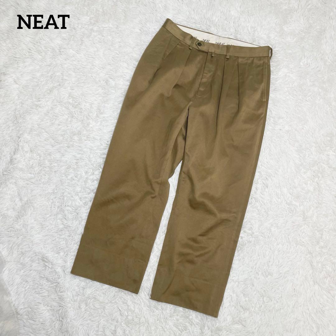 【美品】ニート　スラックス・TURPAN SATIN TAPERED・48