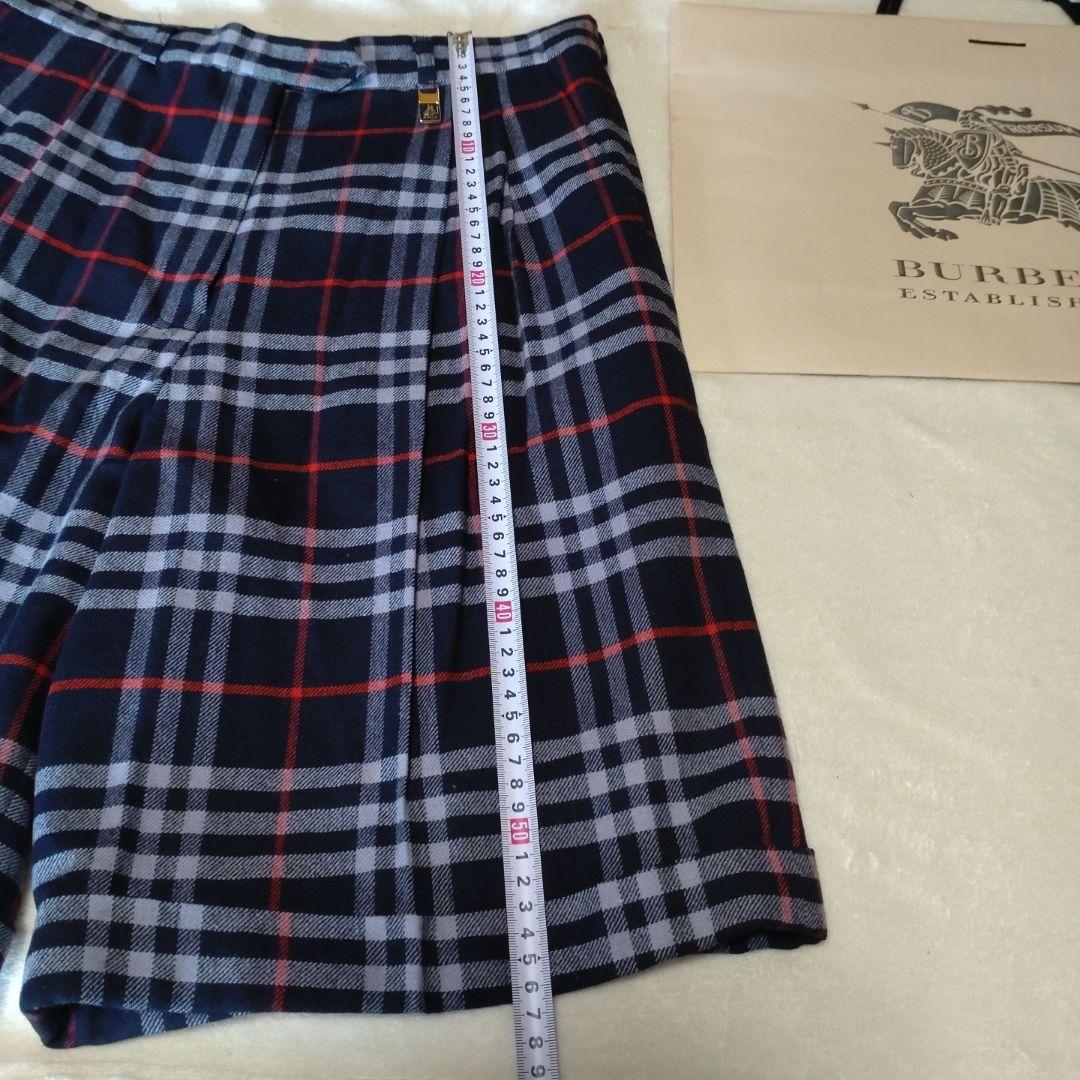 バーバリー　ウール　キュロット　ハーフパンツ