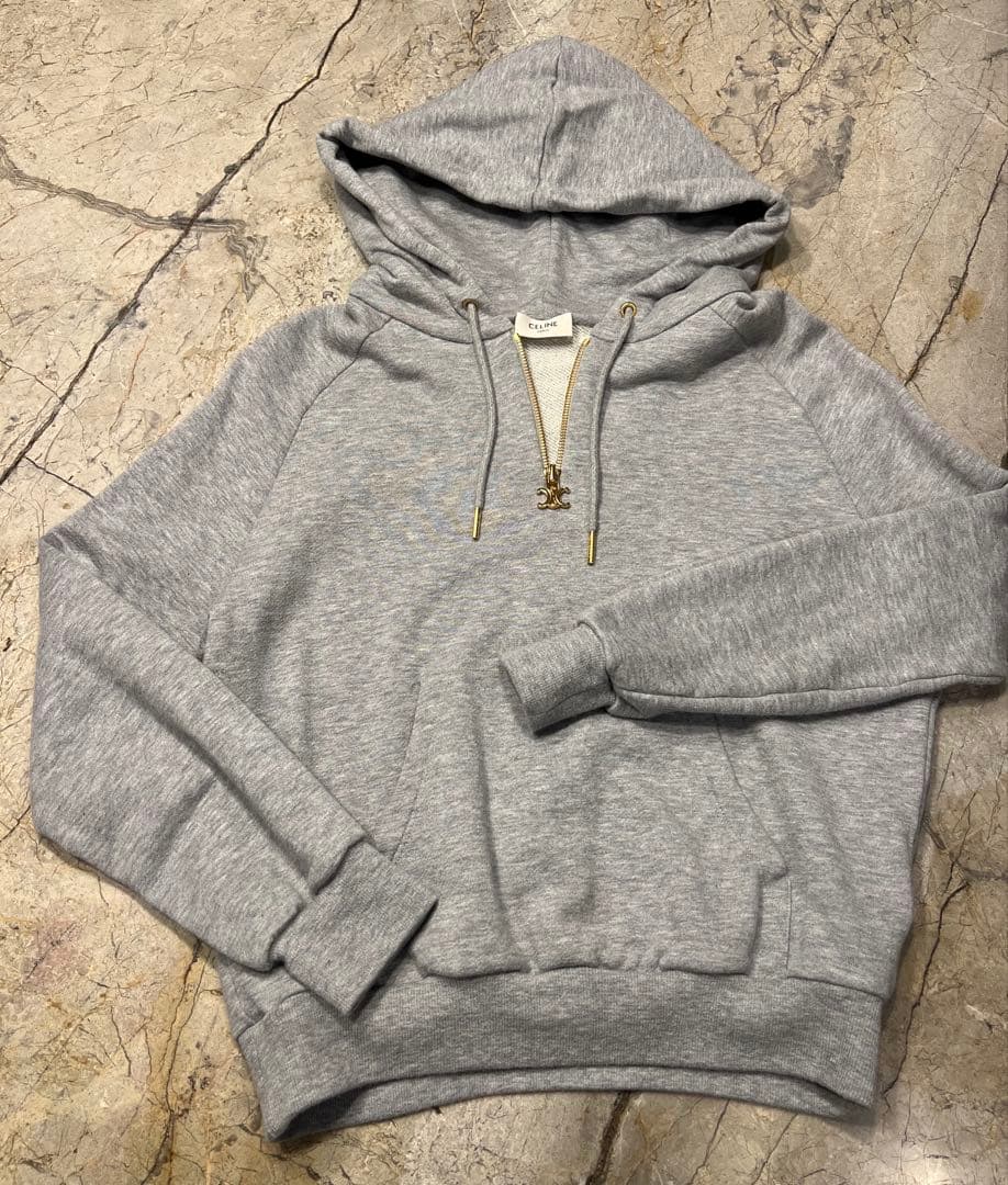 CELINE カンガルーポケット付き フーディー
