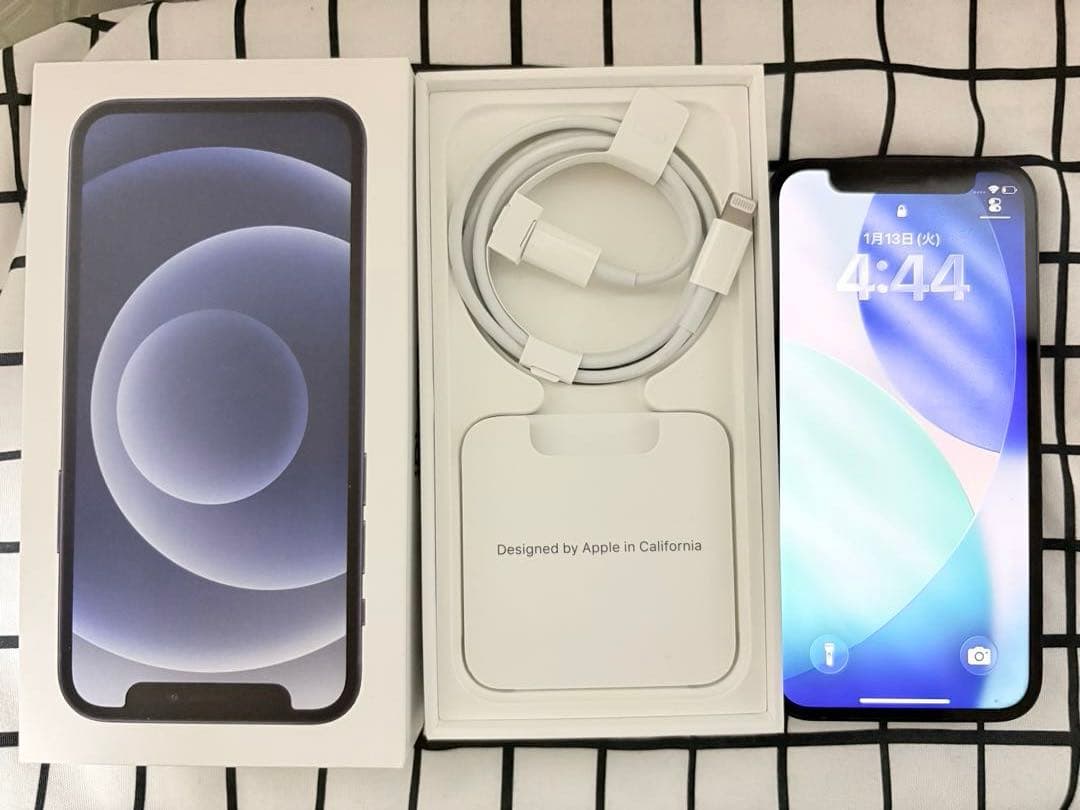 【美品】iPhone 12mini ブラック 128G 純正バッテリー83%