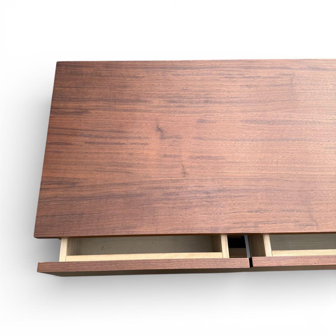 【美品】無印良品　チェスト ウォールナット 脚付 幅80cm タンス 収納 北欧