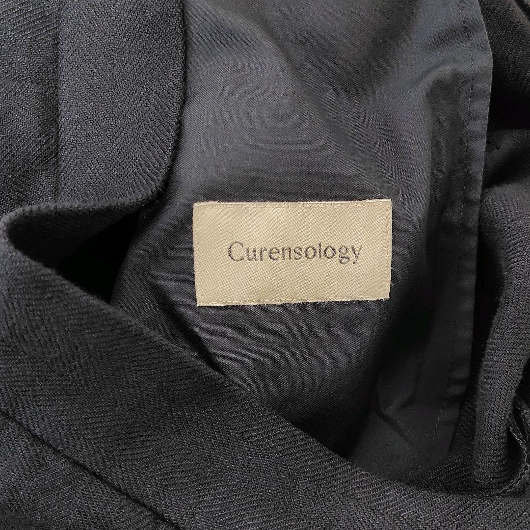 Curensology リネン ヘリンボン ショートパンツ 麻 カレンソロジー