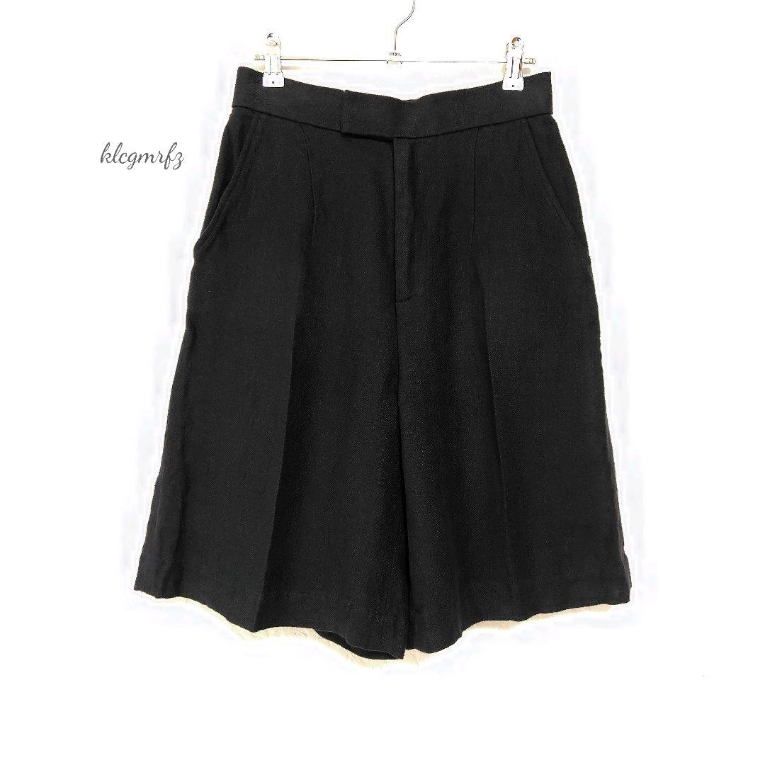 Curensology リネン ヘリンボン ショートパンツ 麻 カレンソロジー