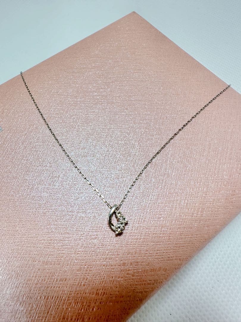 ✨美品✨ダイヤモンドトップ付きプラチナネックレス