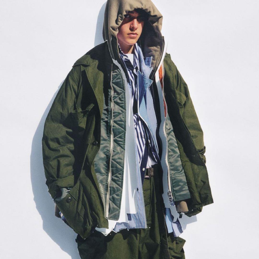 sacai × WTAPS Cotton Back Satin Jacket