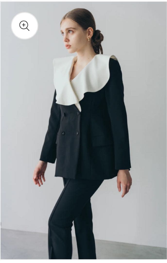 ジャケット・アウター CARLA Ruffle 2way Peplum Jacket -Black
